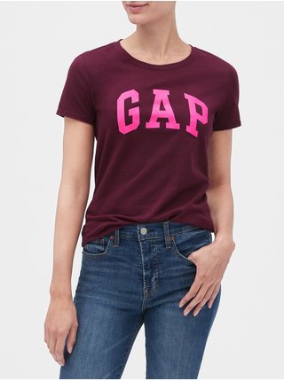 Vínové dámské tričko GAP