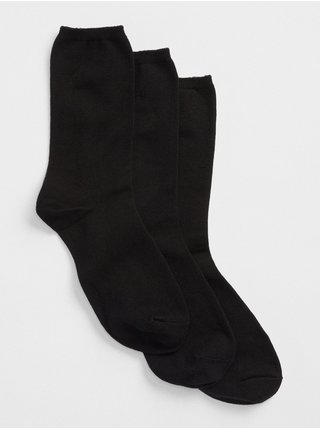 Sada tří párů černých dámských ponožek GAP