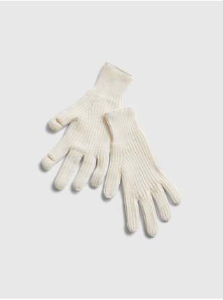 Krémové dámské rukavice GAP