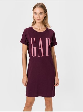 Vínové dámské šaty GAP Logo