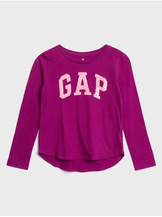 Fialové holčičí tričko GAP Logo