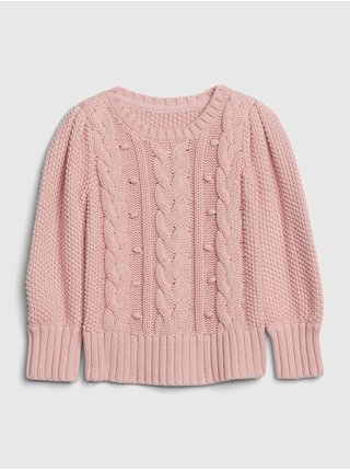 Ružový dievčenský sveter GAP