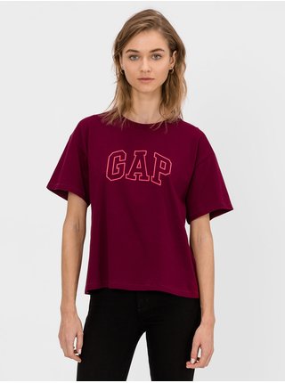 Vínové dámske tričko GAP Logo