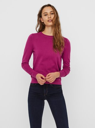 Ružový ľahký sveter VERO MODA