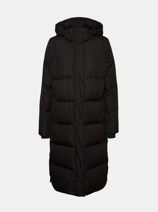 Čierny zimný prešívaný kabát VERO MODA