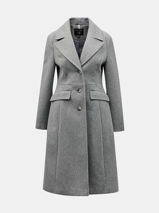 Šedý kabát Dorothy Perkins