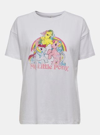 Biele tričko s potlačou ONLY My Little Pony