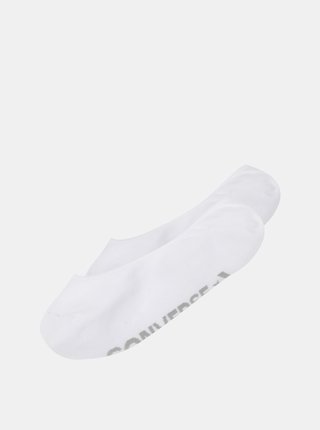 Sada dvou párů bílých dámských slip-on ponožek Converse