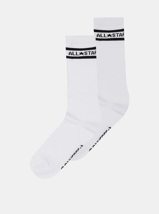 Sada dvou párů bílých dámských ponožek Converse