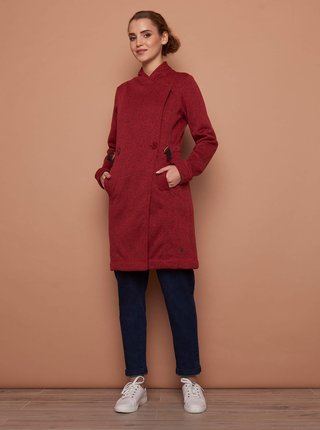 Červený dámsky ľahký kabát Tranquillo