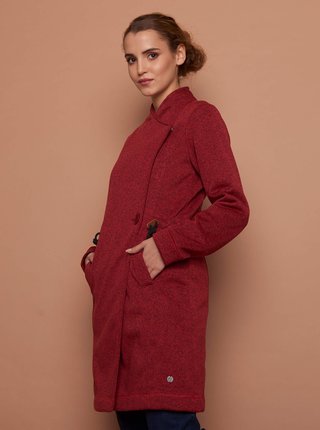 Červený dámský lehký kabát Tranquillo