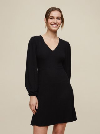 Černé svetrové šaty Dorothy Perkins