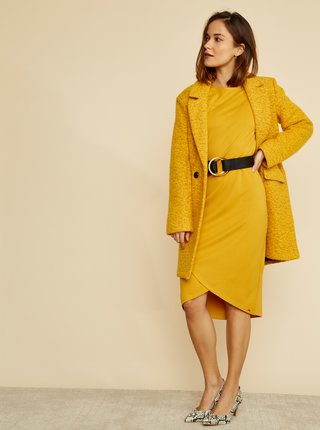 Žlté púzdrové basic šaty ZOOT Baseline Berit