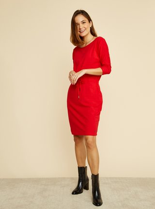 Červené basic šaty so zaväzovaním ZOOT Baseline Darina