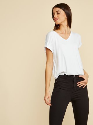 Bílé dámské volné basic tričko ZOOT Baseline Adriana 2
