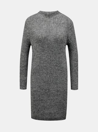 Šedé svetrové šaty Jacqueline de Yong
