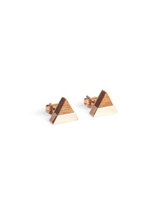 Náušnice s dřevěným detailem Rea Earrings Triangle BeWooden