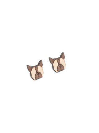 Dřevěné náušnice French Bulldog Earrings BeWooden