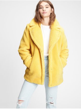 Žltý dámsky kabát GAP