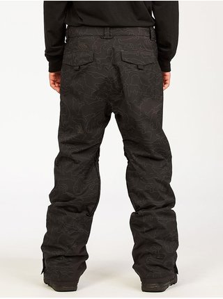 Billabong COMPASS BLK REFLEC CAMO pánské zimní kalhoty - černá