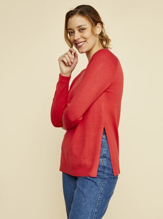 Červený dámský basic svetr ZOOT