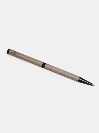 Šedé dřevěné kuličkové pero BeWooden Aspiro Ballpoint Pen 
