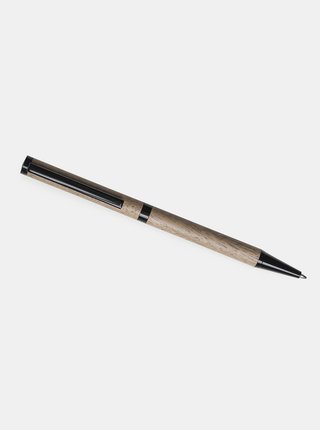 Šedé dřevěné kuličkové pero BeWooden Aspiro Ballpoint Pen 