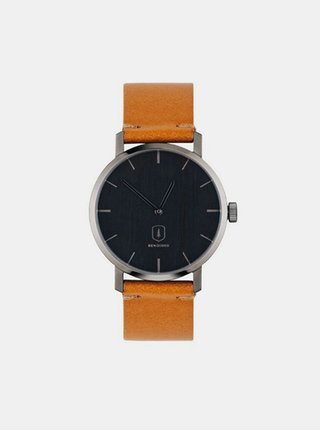 Dřevěné hodinky Sand Watch s řemínkem z pravé kůže BeWooden