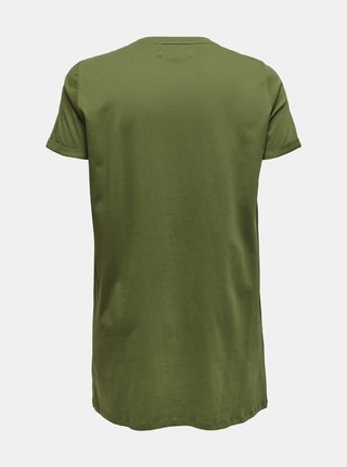 Zelené dlhé tričko s potlačou ONLY CARMAKOMA Simply