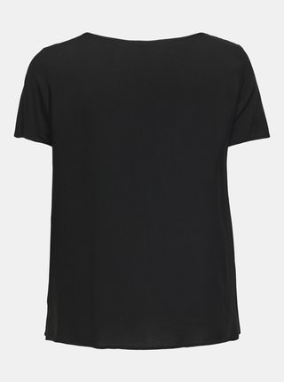 Čierne voľné basic tričko ONLY CARMAKOMA Firstly