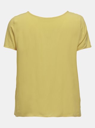 Žlté voľné basic tričko ONLY CARMAKOMA Firstly