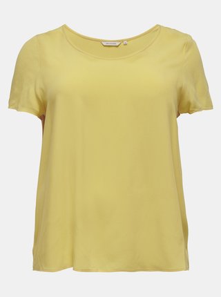 Žlté voľné basic tričko ONLY CARMAKOMA Firstly