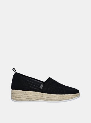 Skechers čierne espadrilky s jutou Highlights 2.0. Homestretch Black