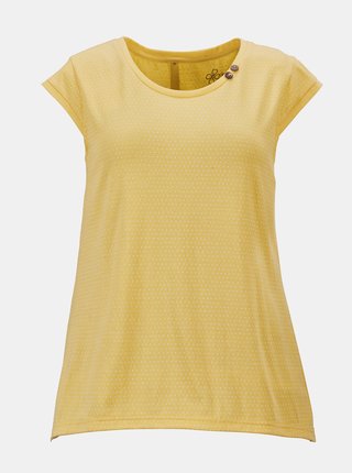 Žlté dámske tričko s gombíkmi na chrbte killtec