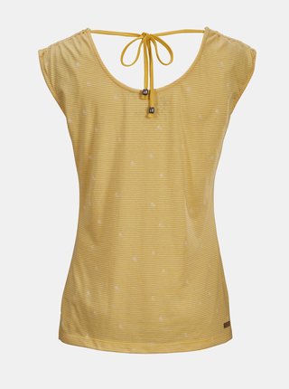 Žlté dámske vzorované tričko killtec