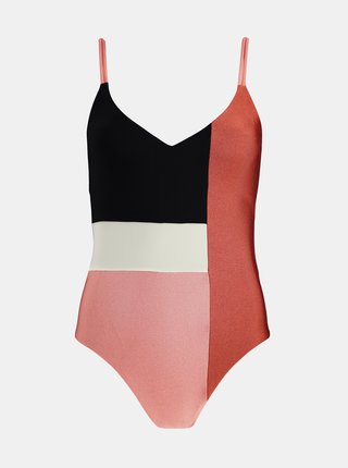 Černo-růžové dámské jednodílné plavky BARTS