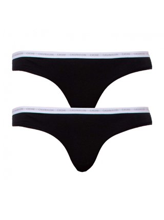 Sada dvou kusů černých dámských tang Calvin Klein Underwear 