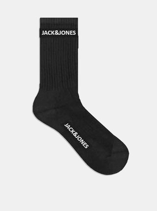 Sada piatich párov čiernych ponožiek Jack & Jones