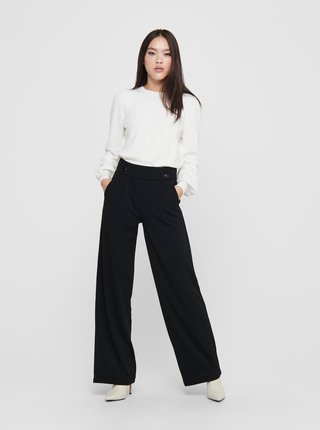 Černé široké kalhoty Jacqueline de Yong Geggo