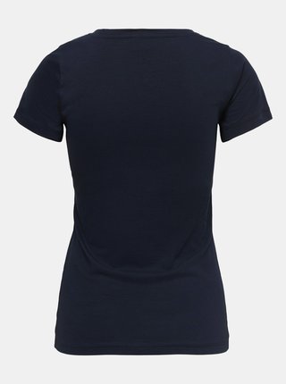 Tmavomodré tričko s potlačou Jacqueline de Yong Chicago