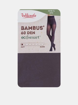 Tmavě šedé dámské bambusové punčochové kalhoty Bellinda ECOSMART BAMBUS 60 DEN 