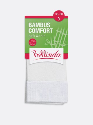 Bílé dámské ponožky Bellinda BAMBUS COMFORT SOCKS 