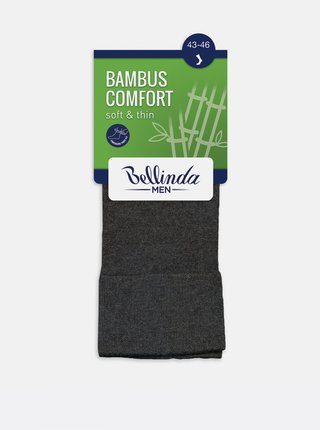 Pánské ponožky BAMBUS COMFORT SOCKS - Bambusové klasické pánské ponožky - hnědá