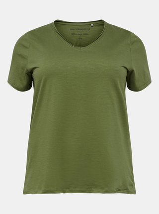 Zelené basic tričko ONLY CARMAKOMA Bonnie