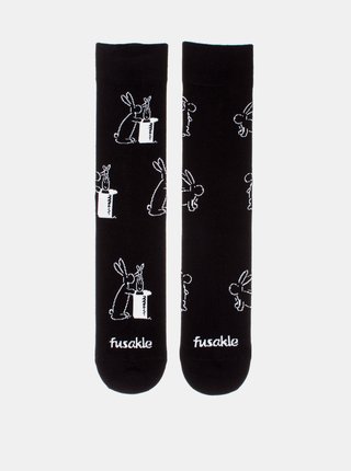 Čierne vzorované ponožky Fusakle Bob a Bobek