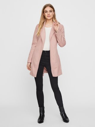 Ružový ľahký kabát VERO MODA Rodona