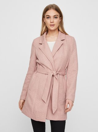 Ružový ľahký kabát VERO MODA Rodona