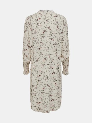 Krémová kvetovaná dlhá košeľa Jacqueline de Yong Peak
