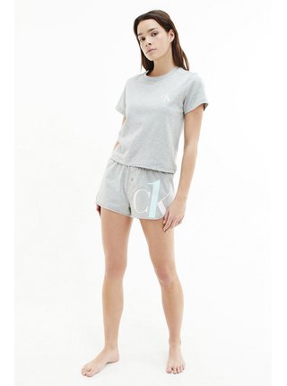 Calvin Klein šedé pyžamo S/S Short set