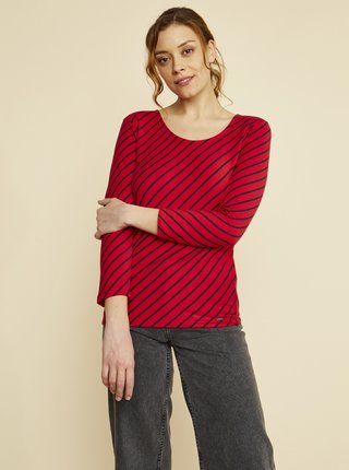 Červené dámské pruhované tričko ZOOT Karin